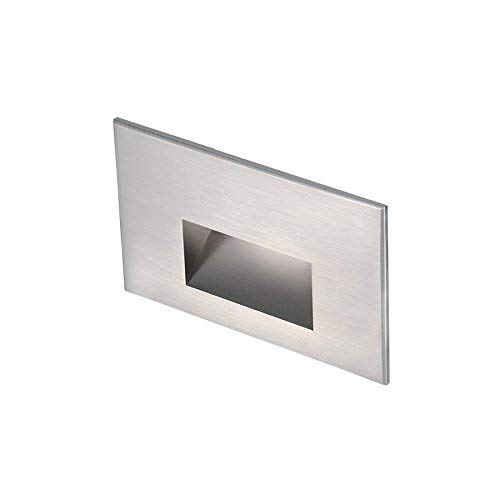 WAC Lighting 4011-30SS WAC Step & Wall 5 inch Ledme 12V Rectangle Step & Wall Light 3000K Soft White In Stainless SteelStainless Steel