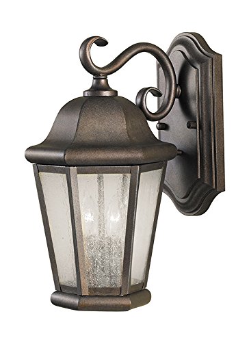 Feiss OL5901CB Martinsville Outdoor Patio Lighting Wall Lantern, Bronze, 2-Light (8
