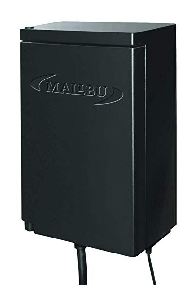 Malibu 120 Watt Power Pack with Sensor and Weather Shield for Low Voltage Landscape Lighting Spotlight Outdoor Transformer 120V Input 12V Output 8100-9120-01