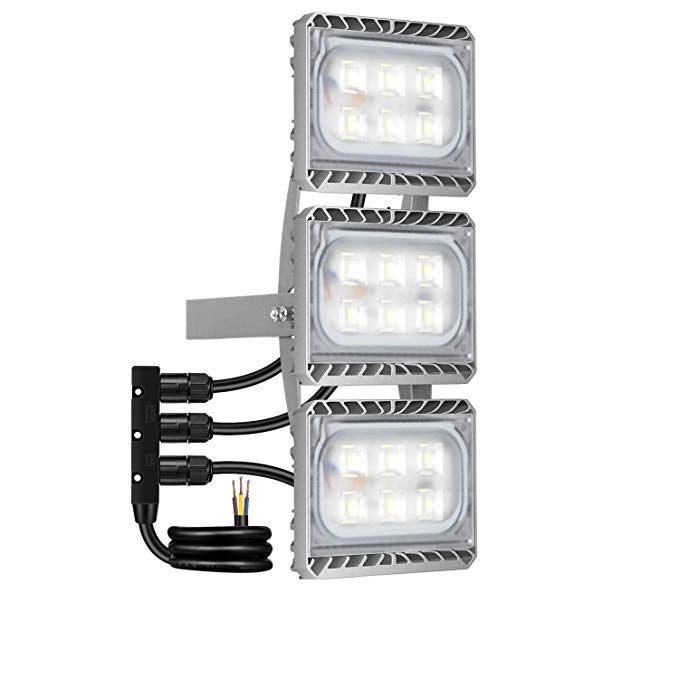 LED Flood Light, STASUN 90W 8100lm LED Security Lights Outdoor with Wider Lighting Area, 6000K Daylight, Built with Cree LED Chips, Waterproof, Great for Yard, Garden, Garage