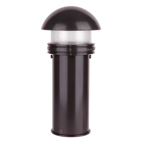 Thomas & Betts K822BR Red Dot 10-Inch Sitelight Dome Path Light With 13-by-2-Inch Schedule 40 PVC Mounting Tube, Bronze Finish