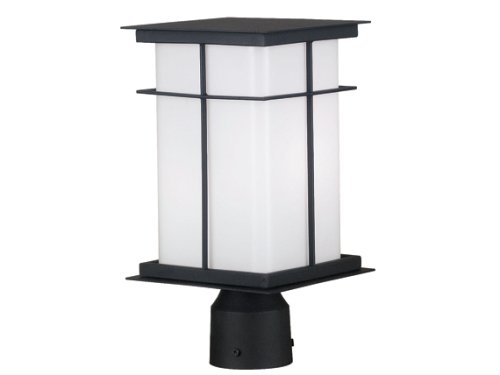 Kenroy Home 70003TB Mesa Medium Post Lantern with 6-Inch Shade