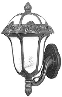 Special Lite Products Rose Garden F-1717-SW/AB Small Bottom Mount Light, Swedish Silver