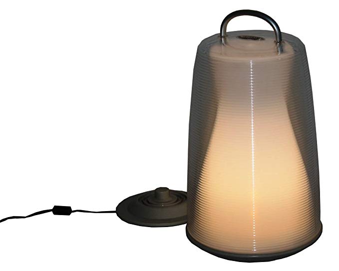 Table in a Bag LIG1507 Luau Light 17-Inch Rechargeable Portable LED White Lantern
