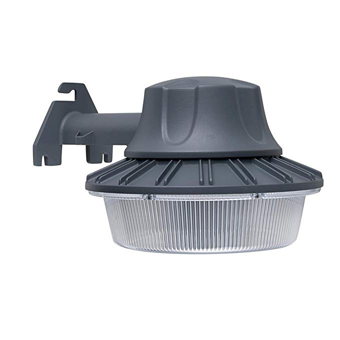 Defiant DW9519GY-A Wall/Pole Mount Area Light Outdoor LED with Dusk to Dawn Control