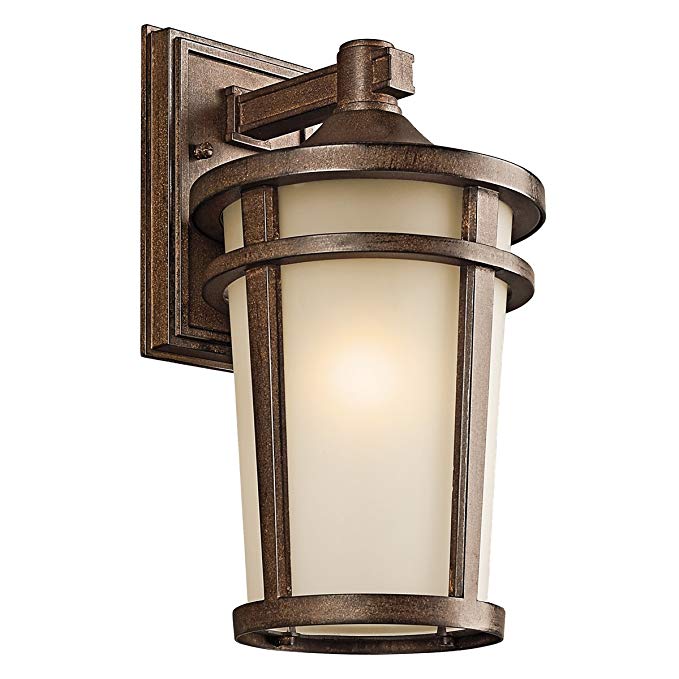 Kichler 49072BST Atwood Outdoor Wall 1-Light, Brown Stone