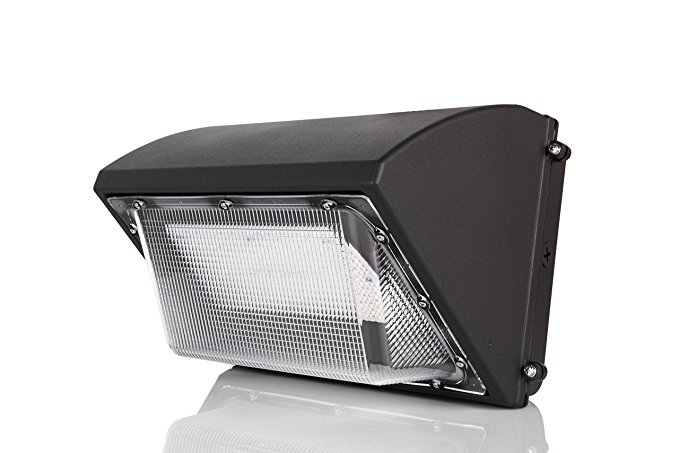 Hyperikon LED Wall Pack 50W Fixture, 260-325W HPS/HID Replacement, 5000K, 6500 Lumens, Commercial and Industrial Outdoor Lighting, IP65 Waterproof - DLC & UL