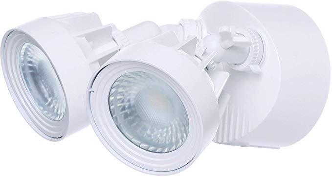 Nuvo Lighting 65/207 LED Security Dual Head White Finish 3000K