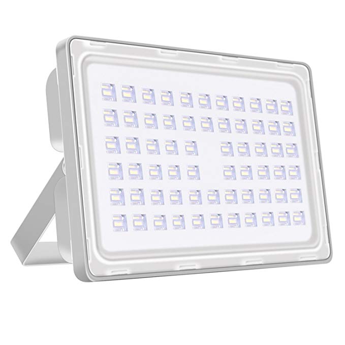 Viugreum 200W LED Flood Light Outdoor, Thinner and Lighter Design, Waterproof IP65, 20000LM Daylight White (6000-6500K), Super Bright Security Stadium Lights for Garden, Yard, Square, Warehouse