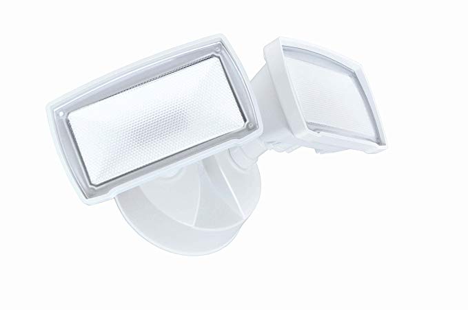 Good Earth Lighting Two-Head LED Dusk To Dawn Security Light - White